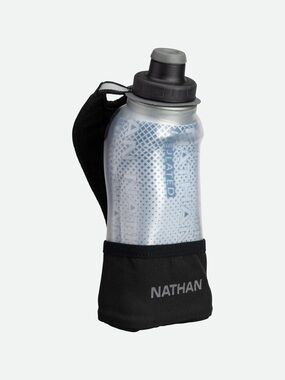 Nathan Insulated Handheld Water Bottle Black / Marine Blue 12 ounces